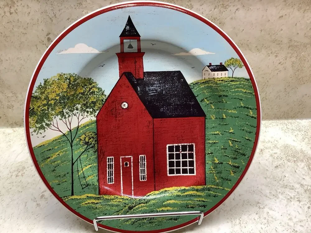 Warren Kimble Brandon House Country Life Red Church Sakura 8.25